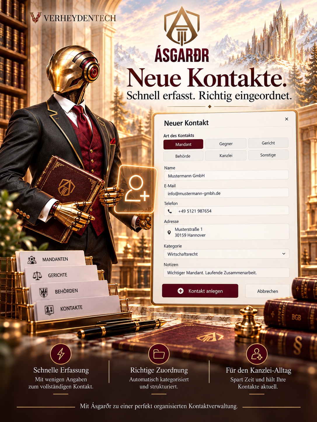 Marketingillustration „Neue Kontakte.“ für Contact; kein Produkt-Screenshot.